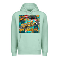 Seafoam school bus Premium Hoodie - texasbilliewilder