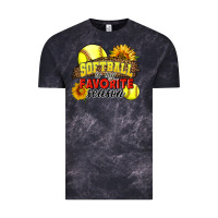 Cloud Black Softball Is My Favorite Season Vintage Tee - LillyAllenDesigns