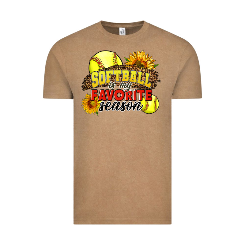 Softball Is My Favorite Season Vintage Tee by LillyAllenDesigns | Teevron