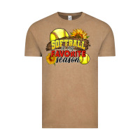 Vintage Coffee Softball Is My Favorite Season Vintage Tee - LillyAllenDesigns