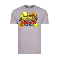 Vintage Zinc Softball Is My Favorite Season Vintage Tee - LillyAllenDesigns