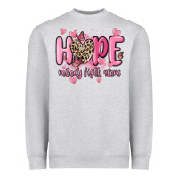Heather Grey hope nobody fights alone Heavyweight Sweatshirt - MaliasSmallBusiness