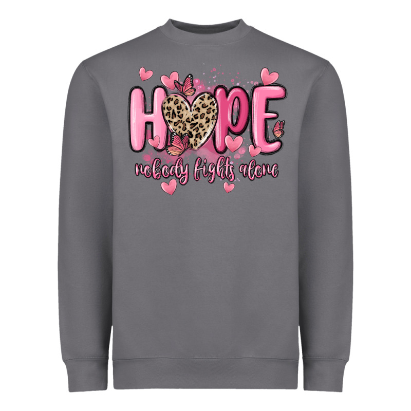 Hope Nobody Fights Alone Heavyweight Sweatshirt by MaliasSmallBusiness | Teevron