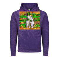 Cloud Purple st patricks goat family shamrock gold serape leopard glitter wooden tu Vintage Hoodie - Artiststas