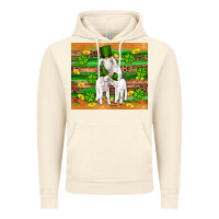 Vintage Artic st patricks goat family shamrock gold serape leopard glitter wooden tu Vintage Hoodie - Artiststas