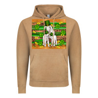 Vintage Camel st patricks goat family shamrock gold serape leopard glitter wooden tu Vintage Hoodie - Artiststas