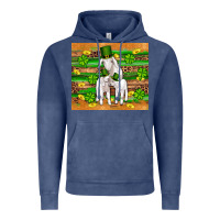 Vintage Denim st patricks goat family shamrock gold serape leopard glitter wooden tu Vintage Hoodie - Artiststas