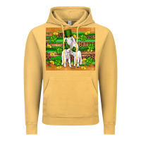 Vintage Mustard st patricks goat family shamrock gold serape leopard glitter wooden tu Vintage Hoodie - Artiststas
