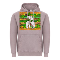 Vintage Zinc st patricks goat family shamrock gold serape leopard glitter wooden tu Vintage Hoodie - Artiststas