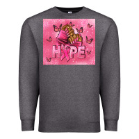 Charcoal Heather hope cancer nails Premium Sweatshirt - NancyCooperArtShop