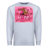 Heather Grey hope cancer nails Premium Sweatshirt - NancyCooperArtShop