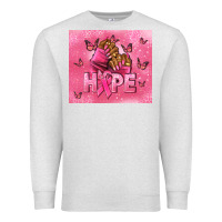Oatmeal Heather hope cancer nails Premium Sweatshirt - NancyCooperArtShop