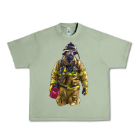 Oil Green Firefighter Urban Heavy Tee - LillyAllenDesigns