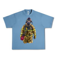 Pebble Blue Firefighter Urban Heavy Tee - LillyAllenDesigns