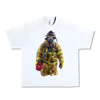 White Firefighter Urban Heavy Tee - LillyAllenDesigns