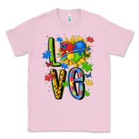 Bubblegum Pink autism love Classic Tee - MaliasSmallBusiness