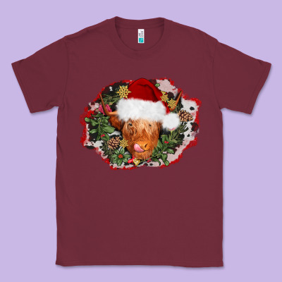 Christmas Heifer Classic Tee Designed By Adodesignshop