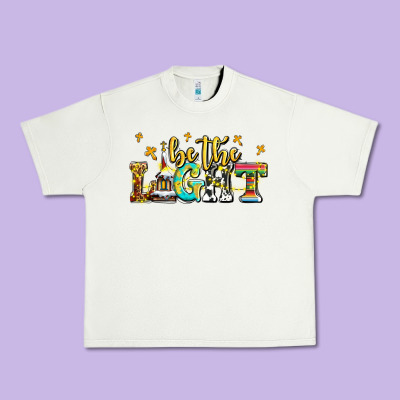 Be The Light Urban Heavy Tee Designed By Adodesignshop