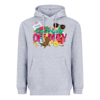 Heather Grey Lunch lady off duty Heavyweight Hoodie - NancyCooperArtShop