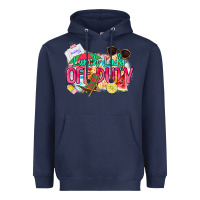 Navy Lunch lady off duty Heavyweight Hoodie - NancyCooperArtShop