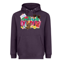 Plum Lunch lady off duty Heavyweight Hoodie - NancyCooperArtShop