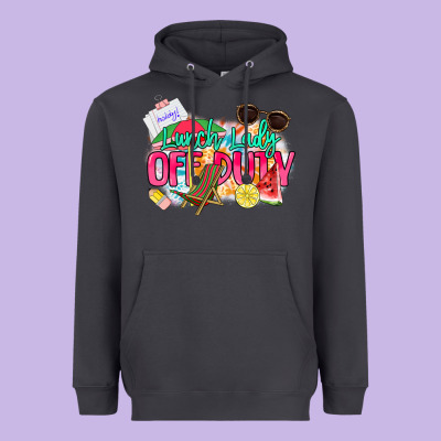 Lunch Lady Off Duty Heavyweight Hoodie Designed By Nancycooperartshop