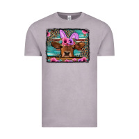Vintage Zinc easter floral leopard cow Vintage Tee - Jasminsmagicworld