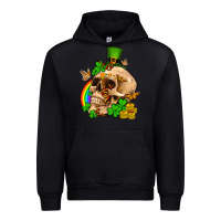 Black St. Patrick's boho skull Urban Hoodie - OliviaCreatesArt