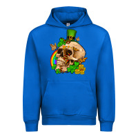Cobalt St. Patrick's boho skull Urban Hoodie - OliviaCreatesArt