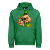 Emerald St. Patrick's boho skull Urban Hoodie - OliviaCreatesArt