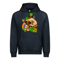 Navy St. Patrick's boho skull Urban Hoodie - OliviaCreatesArt
