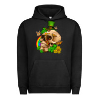Pigment Black St. Patrick's boho skull Urban Hoodie - OliviaCreatesArt