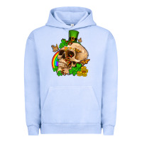 Pigment Grape Ice St. Patrick's boho skull Urban Hoodie - OliviaCreatesArt