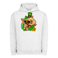 Pigment Lunar Rock St. Patrick's boho skull Urban Hoodie - OliviaCreatesArt