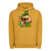 Pigment Peanut Butter St. Patrick's boho skull Urban Hoodie - OliviaCreatesArt