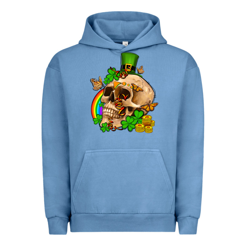 St. Patrick's Boho Skull Urban Hoodie by OliviaCreatesArt | Teevron