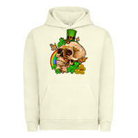 Pigment Pistachio St. Patrick's boho skull Urban Hoodie - OliviaCreatesArt