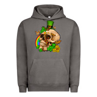 Pigment Tornado St. Patrick's boho skull Urban Hoodie - OliviaCreatesArt