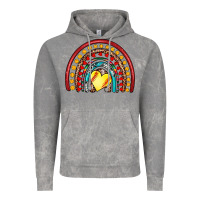Cloud Rock softball rainbow Vintage Hoodie - Artiststas