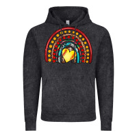 Vintage Black softball rainbow Vintage Hoodie - Artiststas