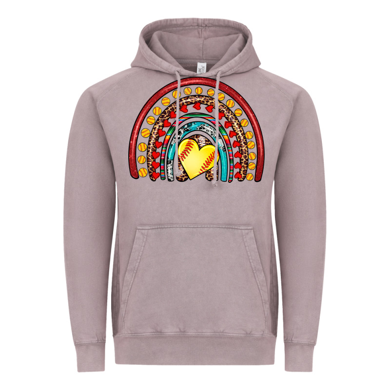 Softball Rainbow Vintage Hoodie by Artiststas | Teevron