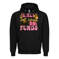 Black girls just wanna have funds Zipper Hoodie - LillyAllenDesigns