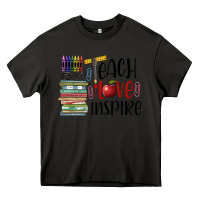 Asphalt teach love inspire Heavy Core Tee - BarkalooDesign