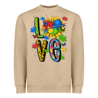 Mushroom autism love Heavyweight Sweatshirt - MaliasSmallBusiness