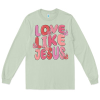 Matcha love like jesus Long Sleeve Tee - MaliasSmallBusiness