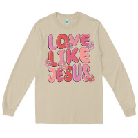 Mushroom love like jesus Long Sleeve Tee - MaliasSmallBusiness
