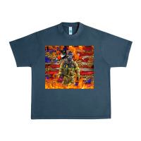 Midnight Navy Western Firefighter With American Urban Heavy Tee - LillyAllenDesigns