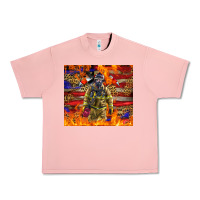 Salmon Western Firefighter With American Urban Heavy Tee - LillyAllenDesigns