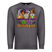 Charcoal Heather Happy Halloween Gnomes Premium Sweatshirt - texasbilliewilder