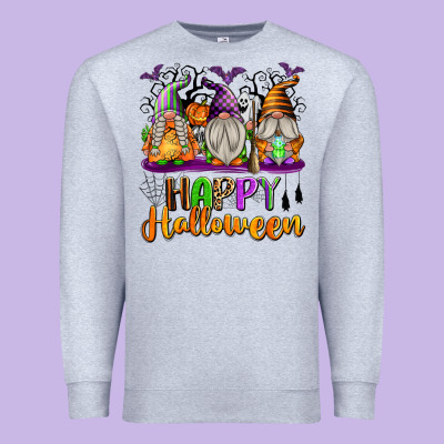 Happy Halloween Gnomes Premium Sweatshirt Designed By Texasbilliewilder